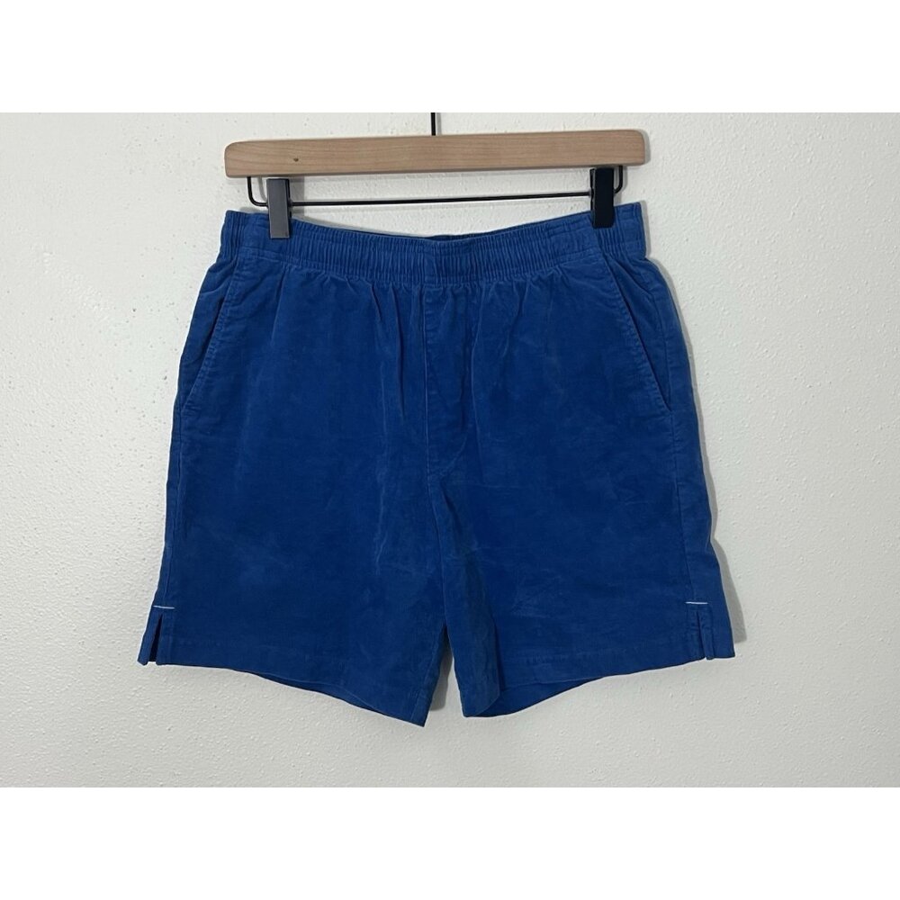 Goodlife Men’s Blue Stretch Corduroy Shorts Size Medium Riverside Blue